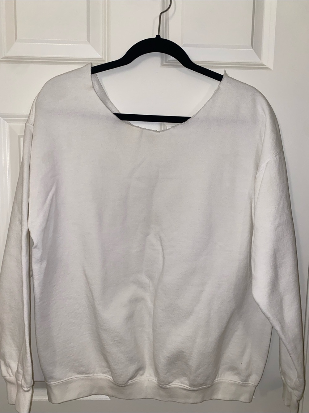 Classic White Crewneck Sweatshirt
